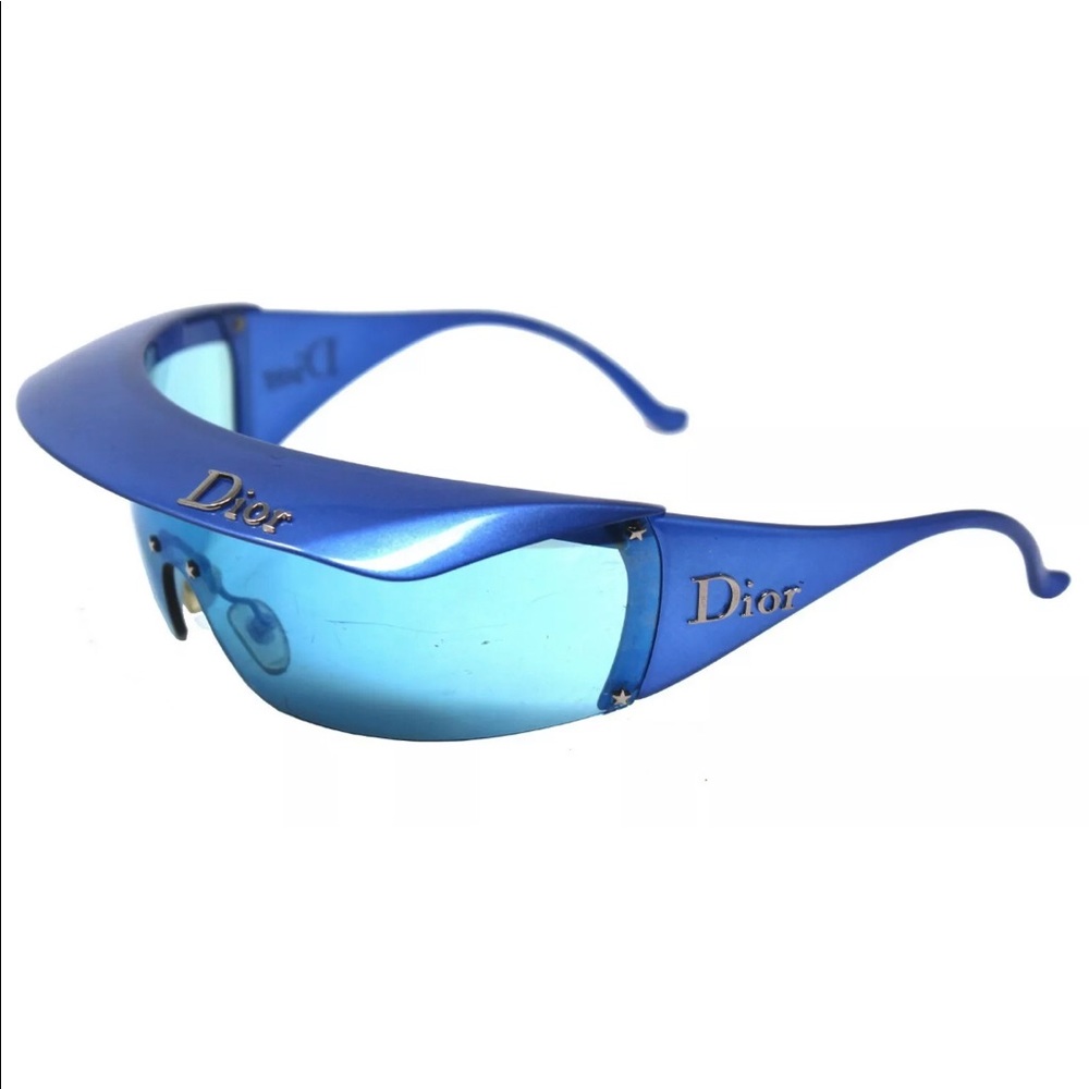 DIOR  "Golf" Blue Detachable Visor Sunglasses